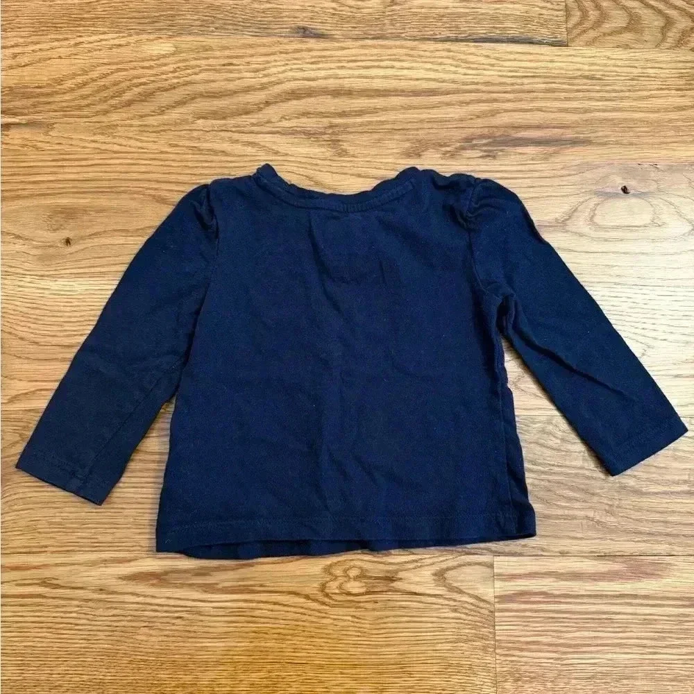Baby Gap Holiday Long Sleeve Shirt Joy Candy Canes size 12-18 months